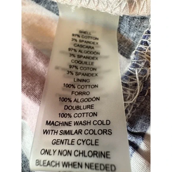 Candy Stripe Nautical Sundress w/ pockets Vince Camuto Size 8 Sailor Vibe - Picture 10 of 11